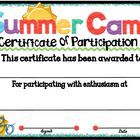 83 best summer camp images on pinterest clip art 2nd grades and summer camp certificate format