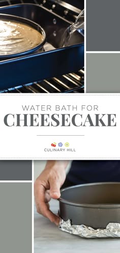 Your search for the silkiest, most perfect cheesecake recipe is over; when you use a water bath for cheesecake, all your favorite cheesecake recipes will sparkle and impress like never before. via @culinaryhill