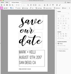 save the date postcard templates