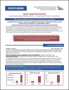 national award winning executive resume examples executive cover sample ceo resumes