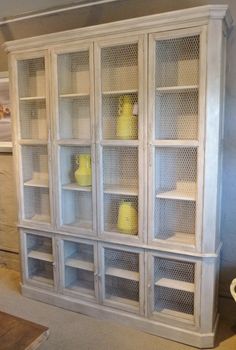Pure White French Shabby Chic Style Display Cabinet Bookshelf French Style Display Cabinet