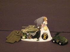 Military Army Solr Wedding Cake Topper Groom Gun Silhouette Funny Army Wedding Cake Topper Grooms