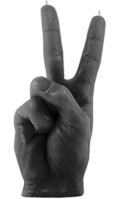 Black High Glossy Candellana Candles Peace Candle