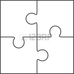 giant blank puzzle pieces invitation templates autism puzzle