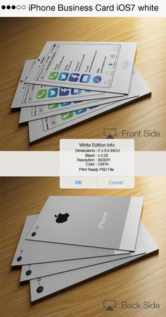 iphone business card template