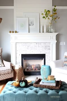 12 Best Fireplace Mantel Decor Ideas Images On Pinterest 15 Fabulous Fall Mantels Home Fireplacefireplace Designwhite