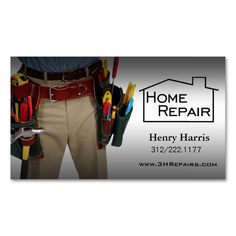Mjd Handy Man Business Card Zazzlecom Handyman Business Cards