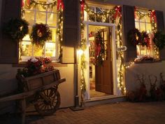 main st store front christmas in old town st charles mo old st charles main street christmas