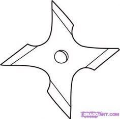 Throwing Star Template - FREE DOWNLOAD