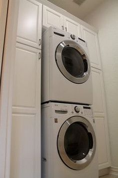 Laundry Room Ideas Stacked Washer Dryer pull-out table between washer and dryer.to me, this is a no Laundry Room Ideas Stacked Washer Dryer pull-out table between washer and dryer.to me, this is a no