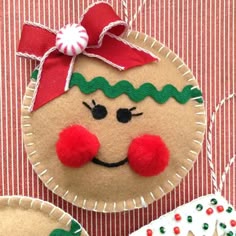 En caja Set de 6 de Pan de Jengibre Hombre De Color Vino Vidrio Adornos Ideal Regalo