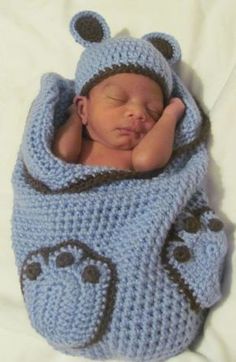 Teddy Bear Crochet Pattern The Best Collection Ever | The WHOot Love this Teddy Bear cocoon