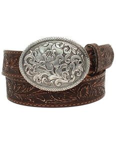 MONIQUE Men Zinc Alloy Engraved Western Cowboy Longhorn Star 1.5 Belt Buckle
