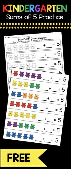 Practice Making Sums Of 5
