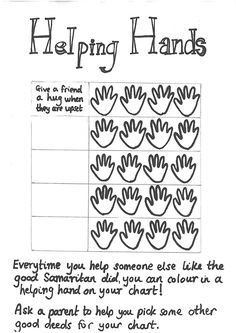 Good Samaritan Bible Craft Could Also Making These Into Helping Hands And List Ways We An