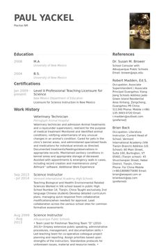 technical resume examples