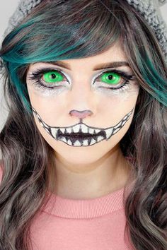 take your alice in wonderland halloween costume to the next level with amazing cheshire cat makeup tutorials - Halloween Makeup For Cat Face take your alice in wonderland halloween costume to the next level with amazing cheshire cat makeup tutorials - Halloween Makeup For Cat Face