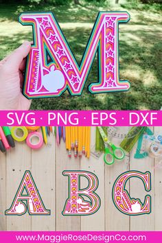 Download 3d Layered Letter Alphabet Svg Cut Files