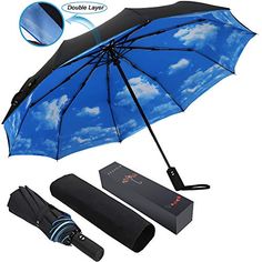 Seamless Pattern With Hearts Compact Travel Umbrella Windproof Reinforced Canopy 8 Ribs Umbrella Auto Open And Close Button Customized