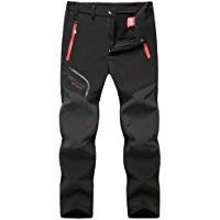 atmungsaktiv warm GITVIENAR Herren Gef/üttert Outdoorhose wasserdicht Abriebfest Softshellhose Berghose Funktionshose Trekkinghose Wanderhose Herren Winterhose Herbst Winter Winddicht