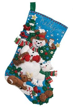 this is an bucilla felt applique christmas stocking kit bucilla felt kits include everything needed to complete the kit - Christmas Stocking Kits this is an bucilla felt applique christmas stocking kit bucilla felt kits include everything needed to complete the kit - Christmas Stocking Kits