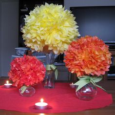 16 best tissue paper centerpieces images tissue paper centerpieces tissue paper flower centerpiece wedding