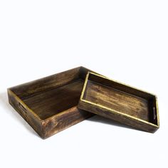 Bloom Round Tray Faux Wood Bois Platter Antique Style Circular Wooden Effect