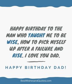 happy birthday dad from