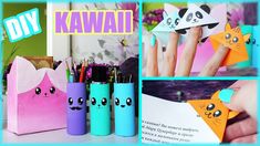 DIY ОРГАНИЗАЦИЯ рабочего стола в стиле Kawaii ● КАВАЙНЫЕ закладки ● Быстро и легко