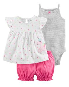 Carters Baby Girl Tank Bodysuit Tutu Leggings Size 3 6 9 12 18 months Watermelon