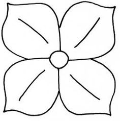 89 best templates images in 2019 templates applique 4 petal flower template