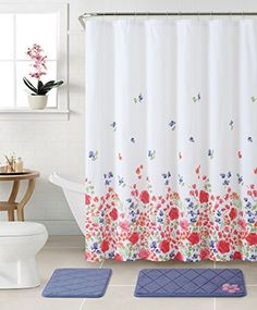 18pcs Bath Rug Set Leopard Brown Bathroom Shower Curtain Mat Bathroom Set 2 Memory Foam Floor Mats Fabric Shower Curtain Silver Rollerball