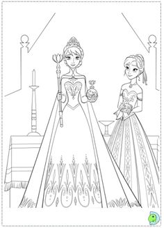Frozen Coloring Pages Anna And Kristoff 112