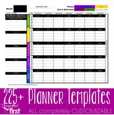 76 best you have to have a plan teacher planning ideas images editable planner templates