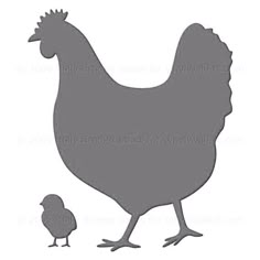 chicken and chic silhouette
