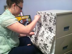 71 Best Filing Cabinet Makeovers Images On Pinterest In 2018 Home Dress Up An Old Filing Cabinet With Contact Paper Diy File Cabinets