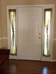 Curtains For Skinny Windows Home Pinterest 5 Minute Project Cut An Inexpensive Single Panel In Half To Make Two Narrow Window Panels