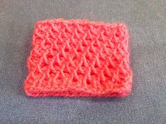 Узор Соты по кругу тунисским крючком (honeycomb pattern in a circle Tunisian crochet)