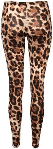 Womens Animal Leopard Print Full Length Ladies Leggings Pants Size S M L XL 8 12