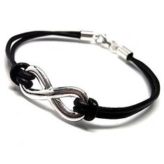 Cordón Redondo Negro de Goma Pulsera 925 plata esterlina Toggle broche Brazalete Hombre Nuevo