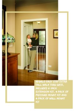Bonus Kit Includes 6-inch Extension Consumers First Easy Step 39-inch Extra Wide Baby Gate