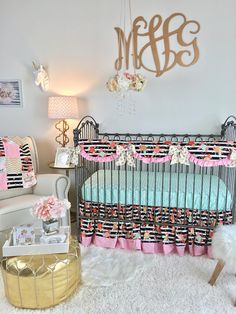 watercolor floral stripe crib skirt baby crib bedding watercolor floral stripe crib skirt baby crib bedding