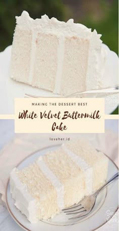 White Velvet Buttermilk Cake Recipe | Happy Eat Healthy