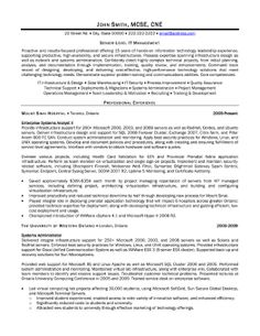 senior manager resumes