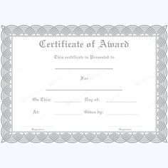 online printable award certificates