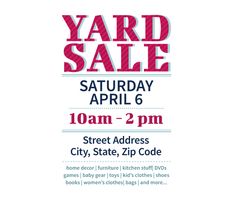printable garage sale signs