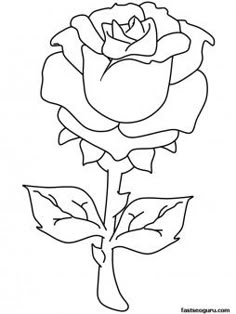 Simple Flower Coloring Page - Cute Flower! | Full size sheets ... Simple Flower Coloring Page - Cute Flower! | Full size sheets ...