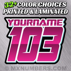 mx number printed up to 4 colors sliced font 9 mx atv go kart sliced font