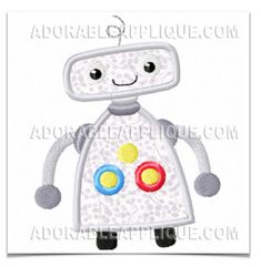 ROBOTS COLLECTION MACHINE EMBROIDERY DESIGNS ON CD OR USB