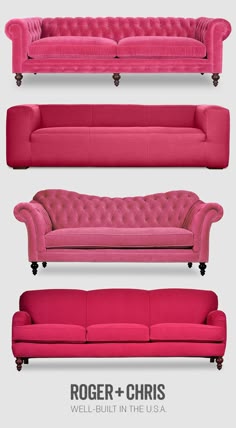 Roger Chris Rogerpluschris On Pinterest Pink Velvet Chesterfield Sofa Tufted Couch And Its Many Variations Is Available From Rogerandchris Roger